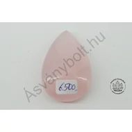 Rózsakvarc egyedi csepp csiszolat 6500