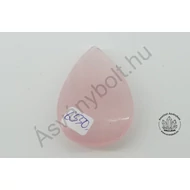 Rózsakvarc egyedi csepp csiszolat 6550
