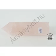 Rózsakvarc egyedi csiszolt csúcs 6170