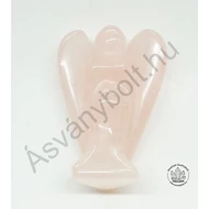 Rózsakvarc nagy angyal figura