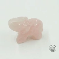 Rózsakvarc pici elefánt