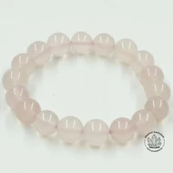 Rózsaszínű kalcedon drágakő 10 mm-es karkötő