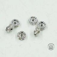 Strasszgyűrű hullámos 4 mm 10 db