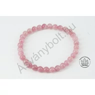 Turmalin pink 6-os golyós karkötő
