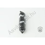 Zebra márvány csapos fúrt csúcs medál