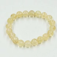 Citrin 10 mm-es féldrágakő karkötő