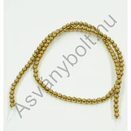 Hematit aranyszínű 4 mm-es szál