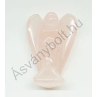 Rózsakvarc nagy angyal figura