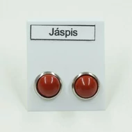 Jáspis 8-as félgömb füli nemesacélban