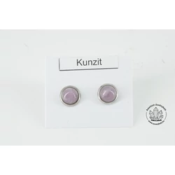 Kunzit 6 mm-es félgömb füli nemesacélban