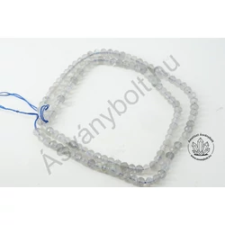 Labradorit 3x4 mm fazettált tárcsa szál