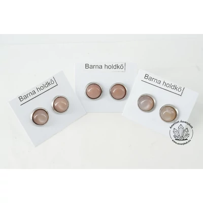 Barna holdkő 8-as füli nemesacélban