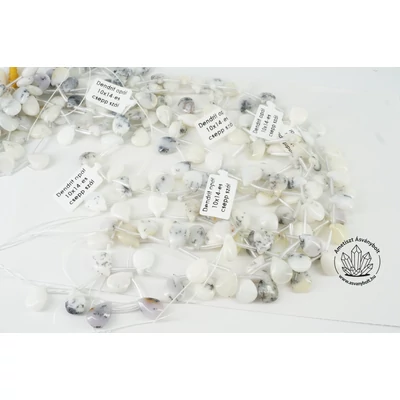 Dendrit opál 10x14-es csepp szál Dendrit opál 10x14-es csepp szál