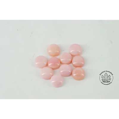 Kagylóhéj rózsaszín 6 mm-es kaboson
