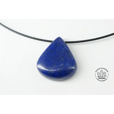 Lazurit pici csepp fúrt medál sodronyláncon 9800
