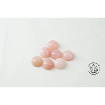 Rózsaopál extra 6 mm-es kaboson