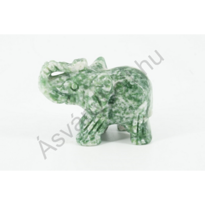 Jade zöld pettyes kicsi elefánt