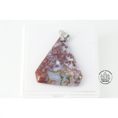 Achát mátrai extra háromszög fúrt medál 11300 Achát mátrai extra háromszög fúrt medál 11300