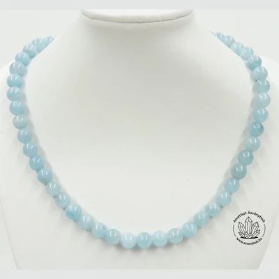 Akvamarin 8-as golyós lánc