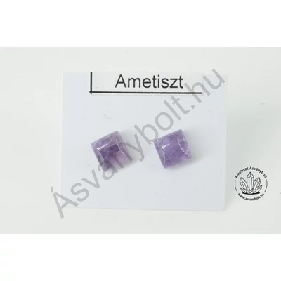 Ametiszt kis kocka füli nemesacélon
