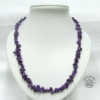 Ametiszt szemcselánc 50 cm