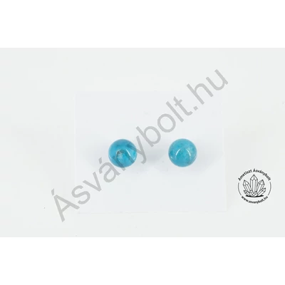 Apatit 6-os golyós beszúrós füli ezüsttel