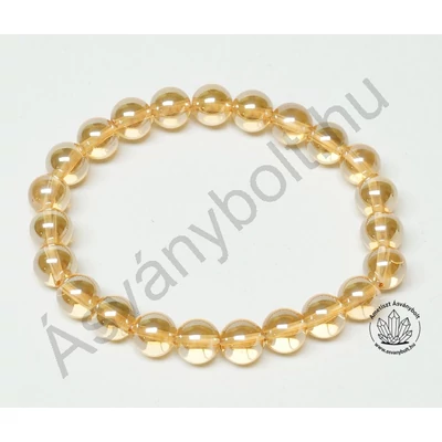 Arany aura 8 mm-es golyós karkötő
