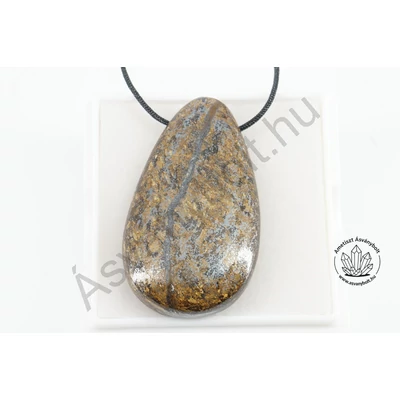 Bronzit fúrt csepp medál 9500