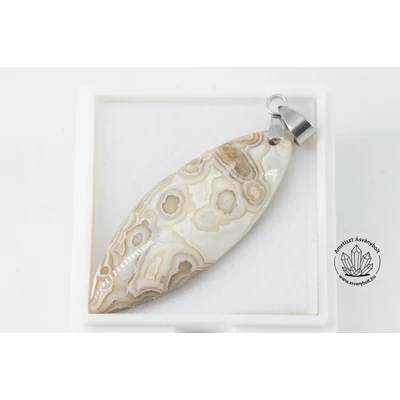 Crazy lace achát fúrt medál 9850 Crazy lace achát fúrt medál 9850