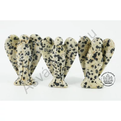 Dalmata jáspis kis angyal figura
