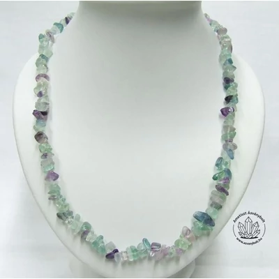 Fluorit féldrágakő szemcselánc 50 cm