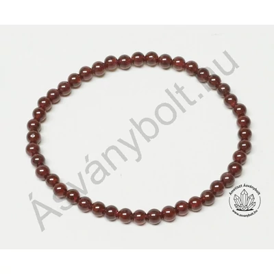 Gránát 4 mm-es golyós karkötő