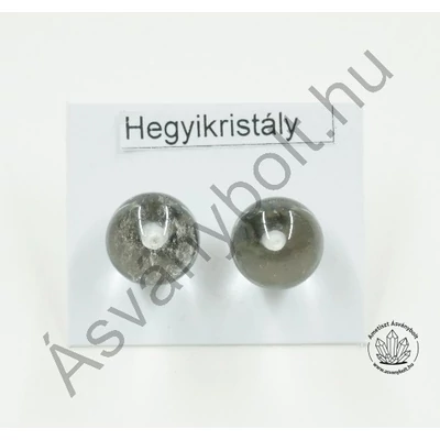 Hegyikristály 10-es golyós nemesacélos füli