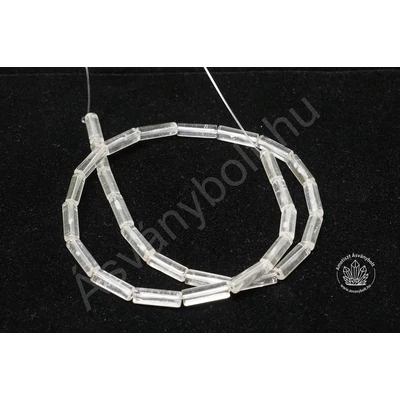 Hegyikristály 4x13 mm henger szál