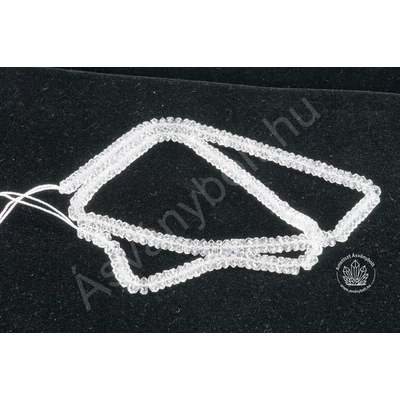 Hegyikristály AA fazettált 2x4 mm tárcsa szál