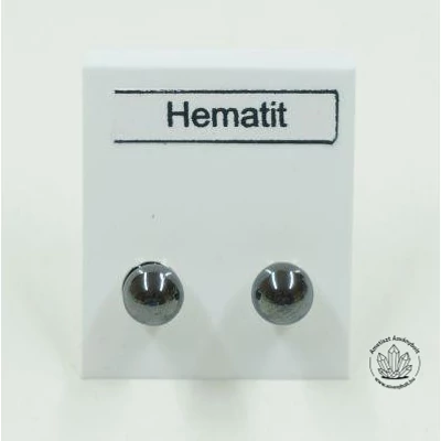 Hematit 6-os golyós nemesacélos füli