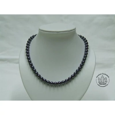 Hematit 8 mm-es féldrágakő lánc