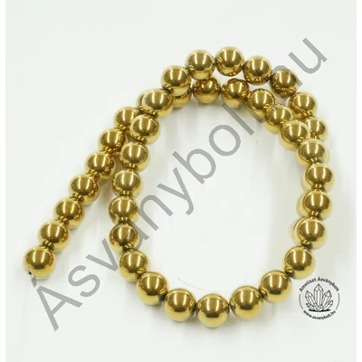 Hematit aranyszínű 10 mm-es szál