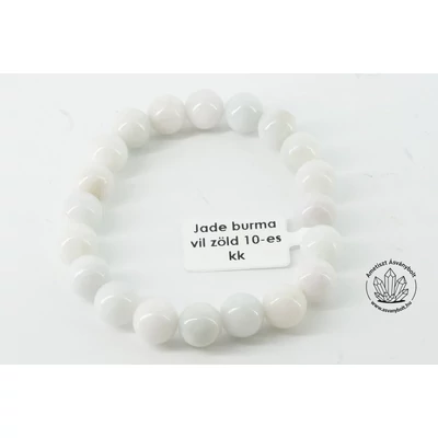 Jade burmai világoszöld 10-es karkötő
