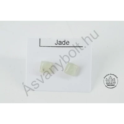 Jade kínai 6x6-os négyzet nemesacélos füli