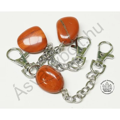 Jáspis fúrt kulcstartó