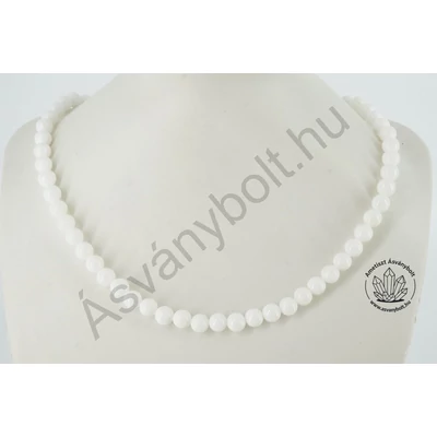 Kagylóhéj fehér 6-os golyós lánc