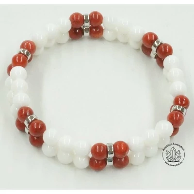 Kagylóhéj korall kétsoros karkötő Kagylóhéj korall kétsoros karkötő