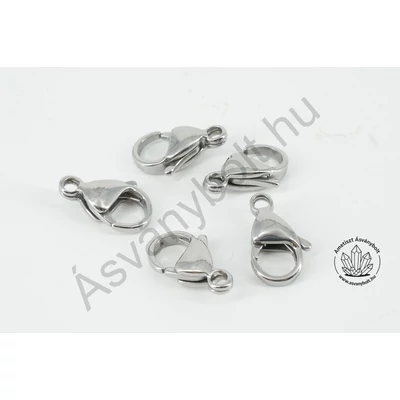 Karabiner 15 mm-es nemesacélból 5 db