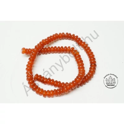 Karneol vörös 8 mm-es korong szál