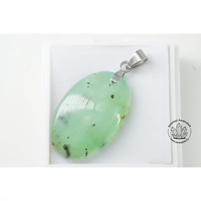 Krizopráz extra ovális fúrt medál 16100 Krizopráz extra ovális fúrt medál 16100