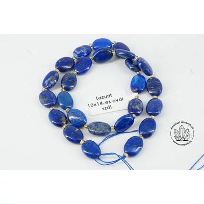 Lazurit 10x14 mm-es ovál szál