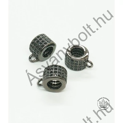 Mikrostrassz fekete 837-es tipus karikával