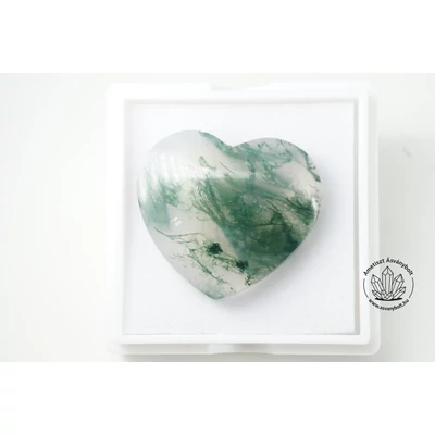 Mohaachát zöld szív kaboson 7800