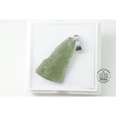 Moldavit fúrt medál 31360